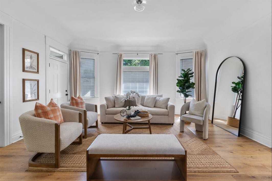 Living room in a Rose City Housing home — Pasadena Rentals